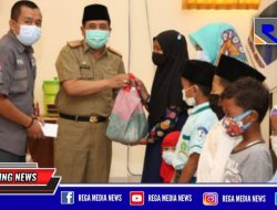 Peringati HUT Ke-5, Rega Media Santuni Anak Yatim