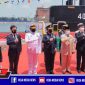 Pose bersama Menhan Prabowo Subianto bersama pihak PT PAL Indonesia.