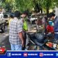 Polsek Pabean Cantikan bersama tiga pilar saat melaksanakan giat Operasi Prokes.