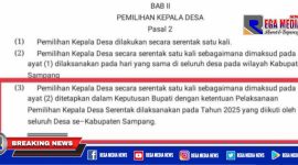 Potongan Draf Perbup Pilkades di Sampang Ditunda 2025.