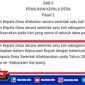 Potongan Draf Perbup Pilkades di Sampang Ditunda 2025.