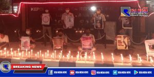 Kecam Kekerasan Terhadap Jurnalis Tempo, AJS Aksi Nyalakan 100 Lilin