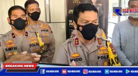 Kapolda Jawa Timur (Irjen Pol Nico Afinta) saat diwawancara awak media.