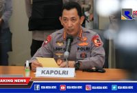 Kapolri Jenderal Listyo Sigit Prabowo saat konferensi pers.