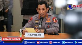 Kapolri Jenderal Listyo Sigit Prabowo saat konferensi pers.