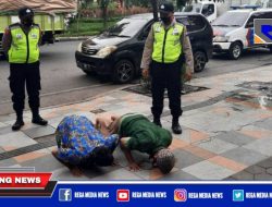 Lima Warga Surabaya Diberi Sanksi Saat di Jalan Raya