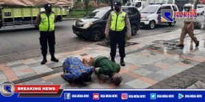 Lima Warga Surabaya Diberi Sanksi Saat di Jalan Raya
