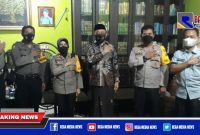 Kapolres Pelabuhan Tanjung Perak (AKBP Ganis Setyaningrum) saat kunjungan ke Pon-Pes Tarbiyatul Qulub Jl. Asemrowo Surabaya.