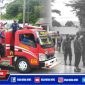 Sejumlah PNS dan Honorer BPBD bidang Damkar saat melakukan aksi demo damai didepan kantor Bupati Aceh Selatan.