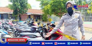 Terjaring Razia Balap Liar, 120 Motor Dikandangkan di Mapolres Pamekasan