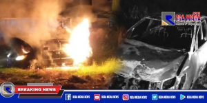 Si Jago Merah Hanguskan Mobil Operasional PWI Sampang
