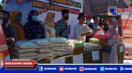 Antusias warga mengunjungi pasar murah yang diadakan Lapas Kelas II Pamekasan.