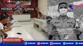 Waka Polres Sampang saat mengklarifikasi perkataannya yang dinilai arogansi oleh awak media.