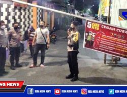 Tingkatkan Kewaspadaan, Polsek Mulyorejo Patroli Blue Light