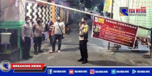Tingkatkan Kewaspadaan, Polsek Mulyorejo Patroli Blue Light