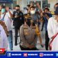 Kapolres Pelabuhan Tanjung Perak dampingi Menteri Perhubungan RI saat tinjau pelabuhan Gapura Surya Nusantara (GSN) Surabaya.