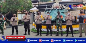 Pura Agung Jagat Karana Dijaga Personel Gabungan