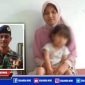 Foto Serda Eko Prasetyo semasa hidup beserta istri dan anaknya.