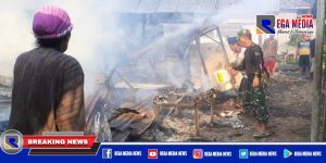 Tiga Kios Pasar Torjun Sampang Hangus Rata Jadi Arang