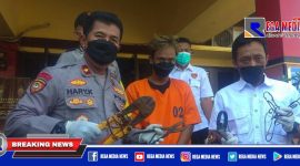 Konferensi Pers: Polsek Asemrowo Surabaya ungkap kasus pencurian tembaga.