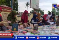 Menarik dan bermanfaat, Serikat Pemuda Kecamatan Guluk-Guluk gelar lapak baca dan bagi-bagi takjil gratis selama ramadhan.