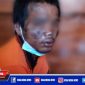 Tampak wajah NN babak belur usai diamuk warga.