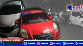 Dua unit mobil yang terjaring razia saat balap liar di sepanjang Jl. Wachid Hasyim, Sampang kota.