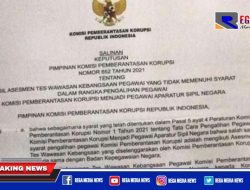 Beredar SK 75 Pegawai KPK Yang Tak Lolos TWK Dibebastugaskan