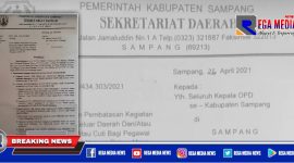 Surat Edaran larangan mudik bagi ASN Pemkab Sampang.