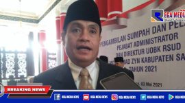 Direktur UOBK RSUD dr Mohammad Zny Sampang, (dr Agus Ahmadi).