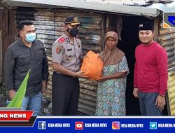 Sambil Berbagi, Mantan Wakapolres Madiun Ingatkan Warga Patuhi Prokes