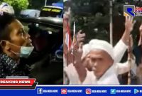 Screenshot gambar peristiwa didepan pintu masuk tol jembatan Suramadu sisi Surabaya.