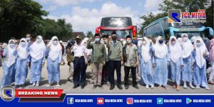 Bupati Baddrut Tamam Lepas Ratusan Santri Asal Pamekasan Balik Ke Pesantren