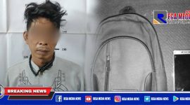YS, pelaku pencurian Hp diamankan di Mapolsek Semampir Surabaya.