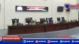 Suasana saat berlangsungnya Paripurna Nota Penjelasan 5 Raperda Inisiatif dan Panja LHP BPK. 