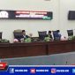 Suasana saat berlangsungnya Paripurna Nota Penjelasan 5 Raperda Inisiatif dan Panja LHP BPK. 