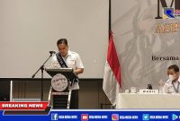 Eko Mujiono saat sampaikan pidato pertamanya pasca terpilih.