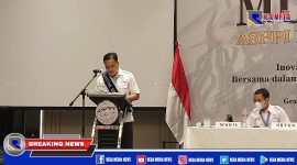Eko Mujiono saat sampaikan pidato pertamanya pasca terpilih.