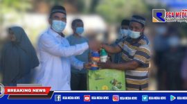 Anggota DPRK Aceh Selatan Fraksi Gerindra saat menyerahkan pokir berupa alat pertanian.