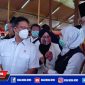 Tampak Gunernur Jawa Timur (Khofifah Indar Parawansah) dan Bupati Bangkalan (R. Abd. Latif) saat mendampingi Menteri Kesehatan (Budi Gunadi Sodikin). 