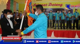 Prosesi pelantikan ketua dan pengurus Askab PSSI dan Persal Aceh Selatan.