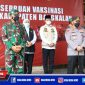 Gubernur Jatim, Bupati Bangkalan dan Forkopimda tengah mendampingi Panglima TNI dan Kapolri saat kunjungan ke Bangkalan, Madura.