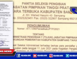 Lamar Calon Kepala Dinas, 31 ASN di Sampang Lolos Seleksi Administrasi