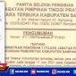 Surat pengumuman panitia seleksi pengisian jabatan pimpinan tinggi pratama secara terbuka Kabupaten Sampang.