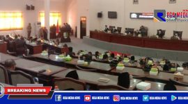 Saat berlangsungnya Paripurna Penyampaian Rekomendasi Panja LHP BPK RI 2020.