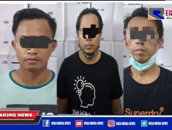 Polsek Semampir Tangkap 3 Pelaku Pencuri Kabel Kapal KRI DR. WSH