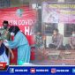 Pemdes Sawah Tengah bersama Tim Gugus Tugas Kecamatan Robatal saat sosialisasi pentingnya vaksinasi Covid-19.