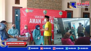 Kompak, Tim Gugus Covid-19 Robatal Pantau Vaksinasi di Desa Gunung Rancak