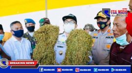 Ket: Bupati Pamekasan Baddrut Tamam bersama Forkopimda saat mengunjungi salah satu pabrik tembakau