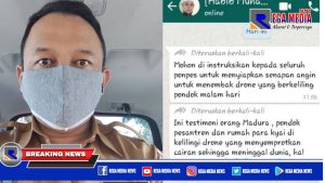 Beredar Isu Drone Semprotkan Virus ke Pesantren di Madura, Ini Kata Kadiskominfo Sampang